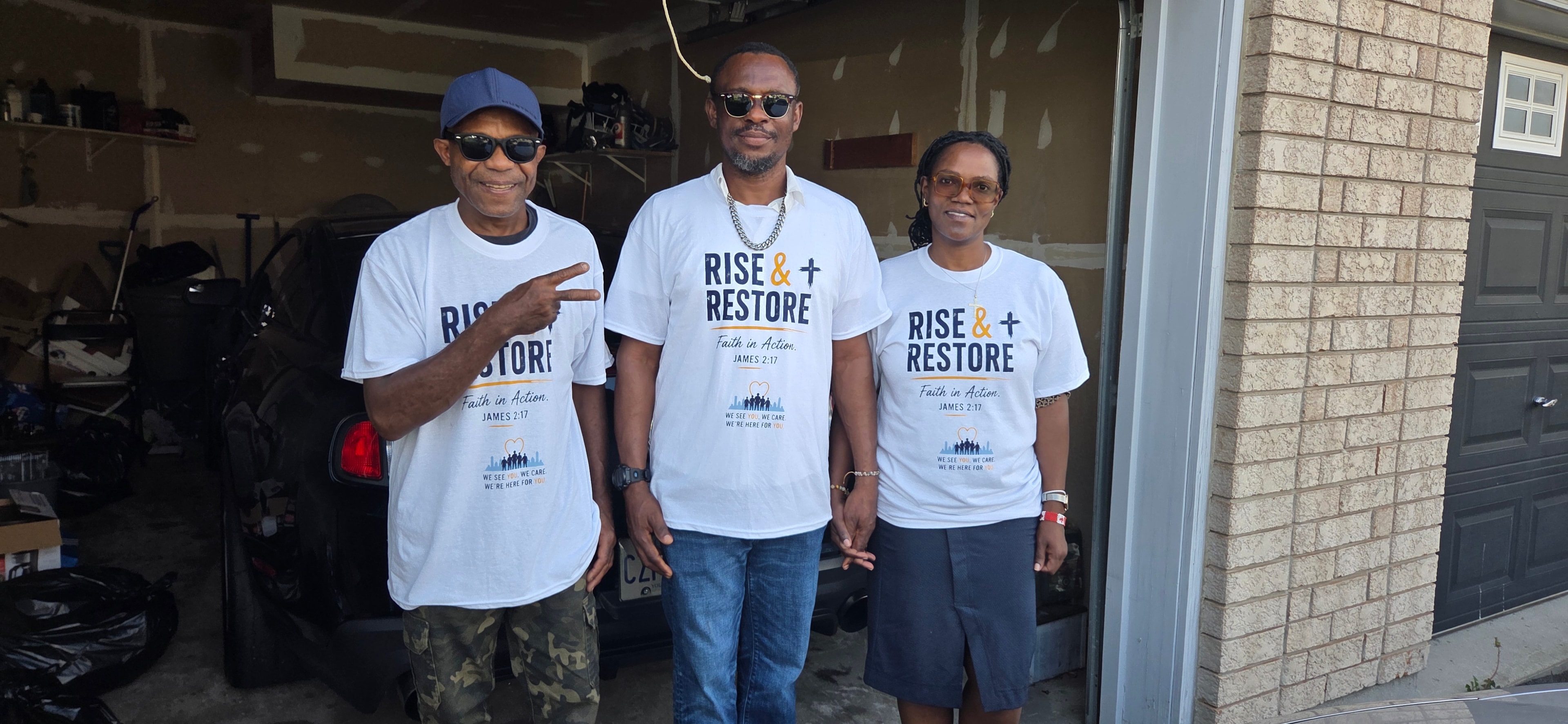 Volunteers showing genuine compassion and connection in the community